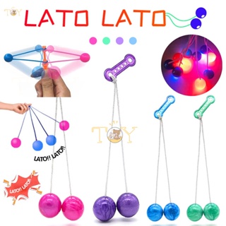 Children's Toys Lato Lato Etek Old School Games Lato Lato Light To Practice Hand Skills and Balance
