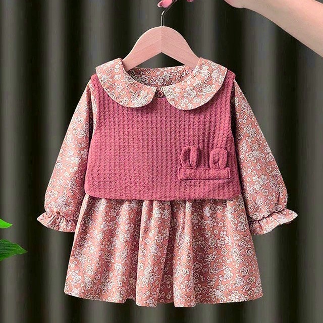 TokoMilkan Dress Anak Perempuan Gea | Pakaian Bahan Katun Umur 1-6 Tahun
