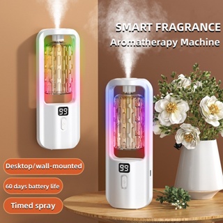 Automatic Aroma Diffuser Rechargeable humidifiers Digital display Air Freshener Fragrance Machine toilet fragrance toilet perfume  aromatherapy scent Essential oil Dispenser Bedroom Household Home Living Toilet Deodorant Fresh Air 香氛机 香薰機
