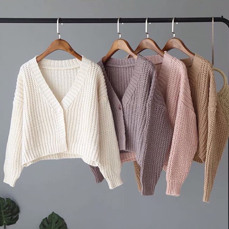 Lenbach Korean Fashion Long Sleeve Sweater Knitted Cardigan Coat