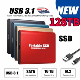 Portable SSD 2TB 1TB 60TB 128TB High Speed External Hard Drive Type-C 16TB USB 3.1 External Storage Hard Disks For Laptops PS4