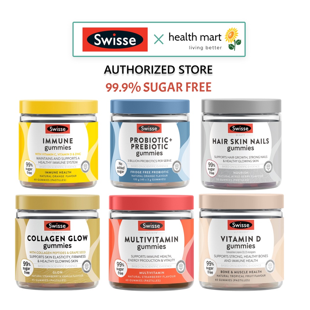 [SG] Swisse Gummies Immune Collagen Glow Multivitamin Vitamin D