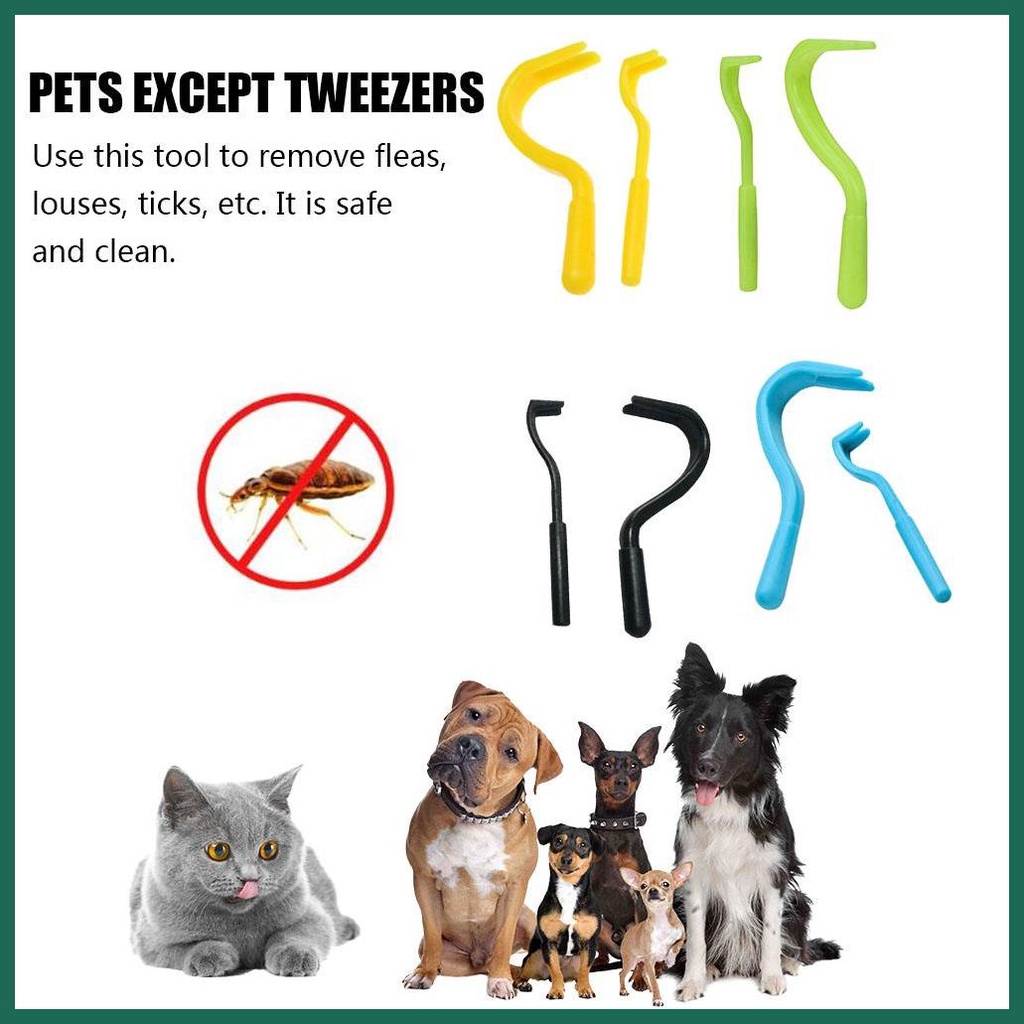 Tick Removal Tool Tick Picker Tool 2 pcs Tick Remover Kit for Cats and Dogs Tick Removal Tool