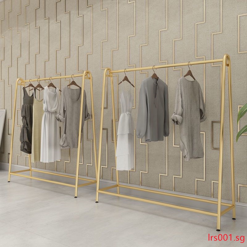 Clothes Hanger Floor Standing Garment Rack Display Rack Floor To Ceiling Clothes Hanging
