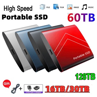 External SSD Hard Drive 1/2/8/16/30/60/128TB Portable Solid State Drives Type C USB 3.1 for Computer Laptops Mobile Phone