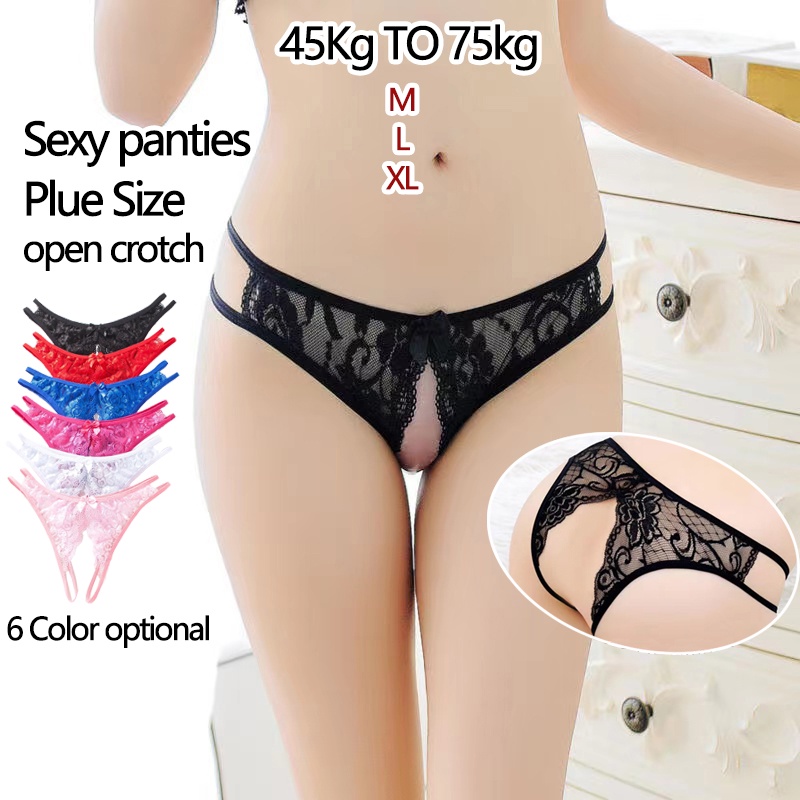 Women Open Crotch Panties Erotic Sexy Lingerie Hot Sexy Porn Lace Underwear  Crotchless Underpants Sex Wear Briefs | Shopee Singapore