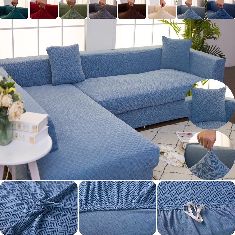[PH STOCK & COD] Thick Sofa Cover Jacquard CraftCouch Cover Sofa Cover Stretchable 1/2/3/4-seater