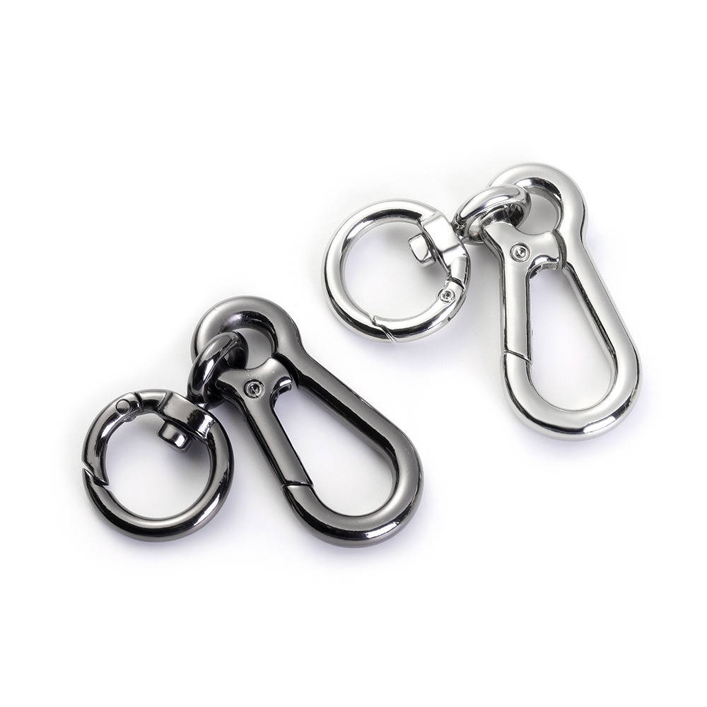 1PC Carabiner Clip Keyring Zinc Alloy Keychain with Snap Hook Quick Release  Key Rings Stonego Keychain