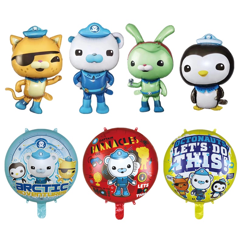 Octonauts Balloon Barnacles Kwazii Peso Tweak Aluminum Helium Balloon ...