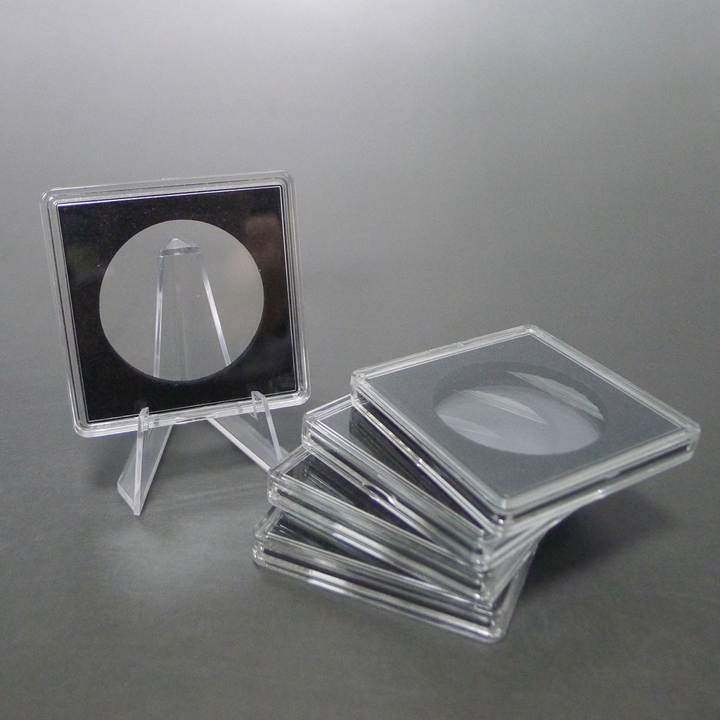 Clear Acrylic Square display cases for collectible coins and medallions