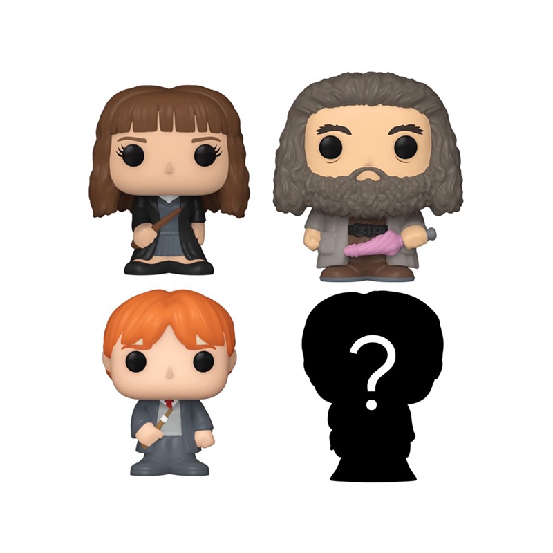 Funko Bitty Pop : Harry Potter - Hermione, Hagrid & Ron (4 Pack ...