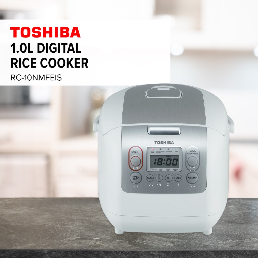 Toshiba 1.0L Digital Rice Cooker RC-10DR1NS