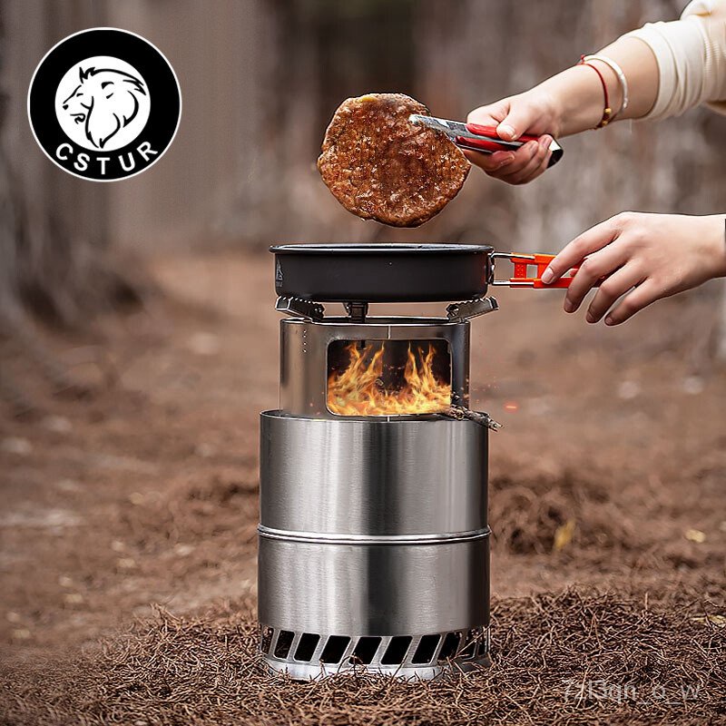 🌈CASS Way（CSTUR） Outdoor Firewood Stove Portable Simple Firewood Stove  Stove Small Camping Folding Stove BSQG | Shopee Singapore