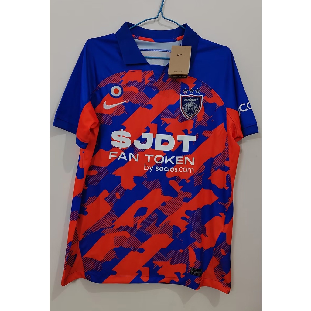 News 2023 2024 JDT Home Away Football Black Shirt Men Fans Shopee Singapore