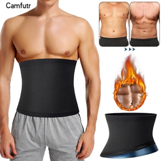 Mens Abdomen Reducer Sauna Body Shaper Fitness Sweat Trimmer Belt Waist Trainer Belly Slimming Shapewear Waist Trainer Corset We