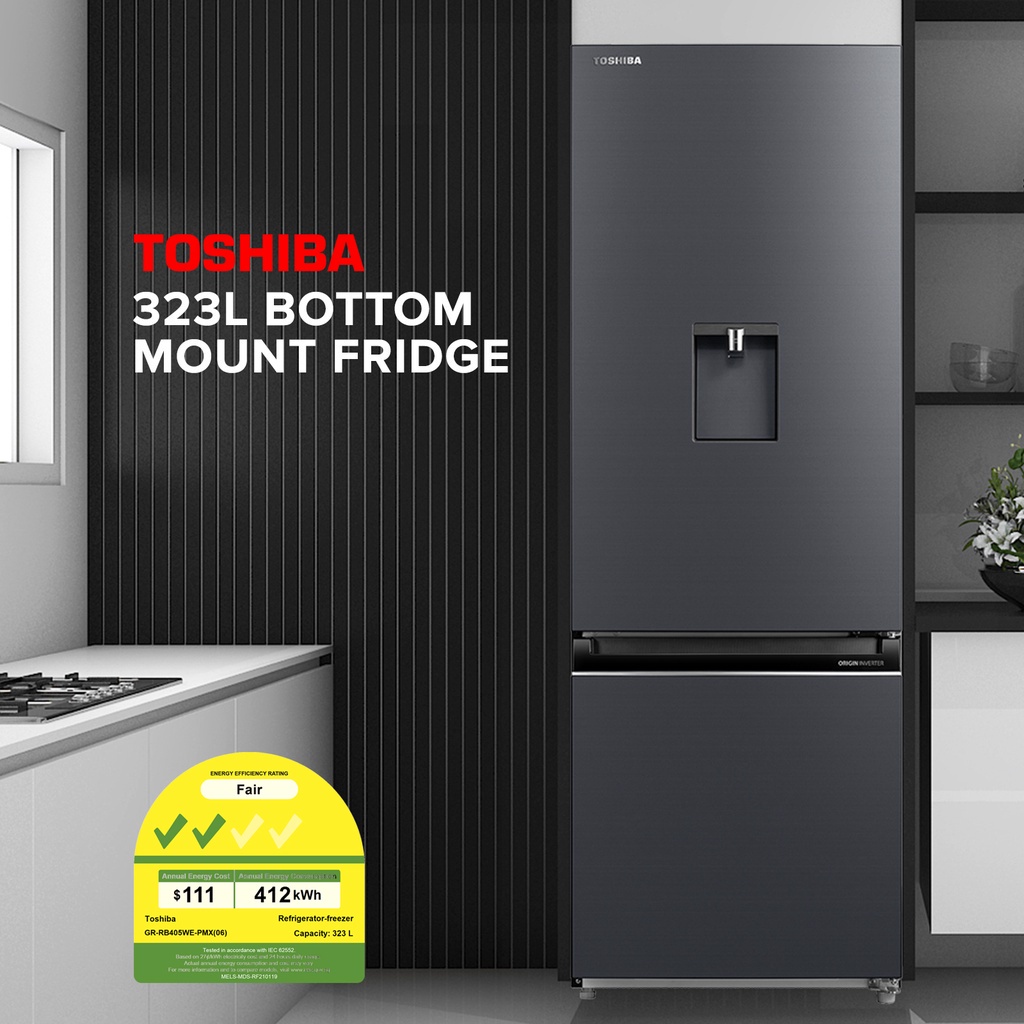 Toshiba deals bottom freezer