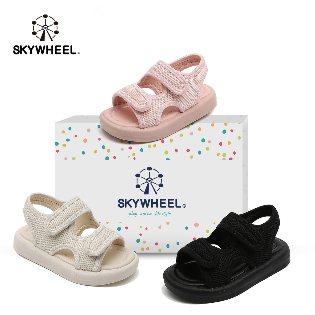 SKYWHEEL 2023 new Children's foot protection baby sandals boy's soft sole anti-skid breathable walking shoes infant slippers beach shoes