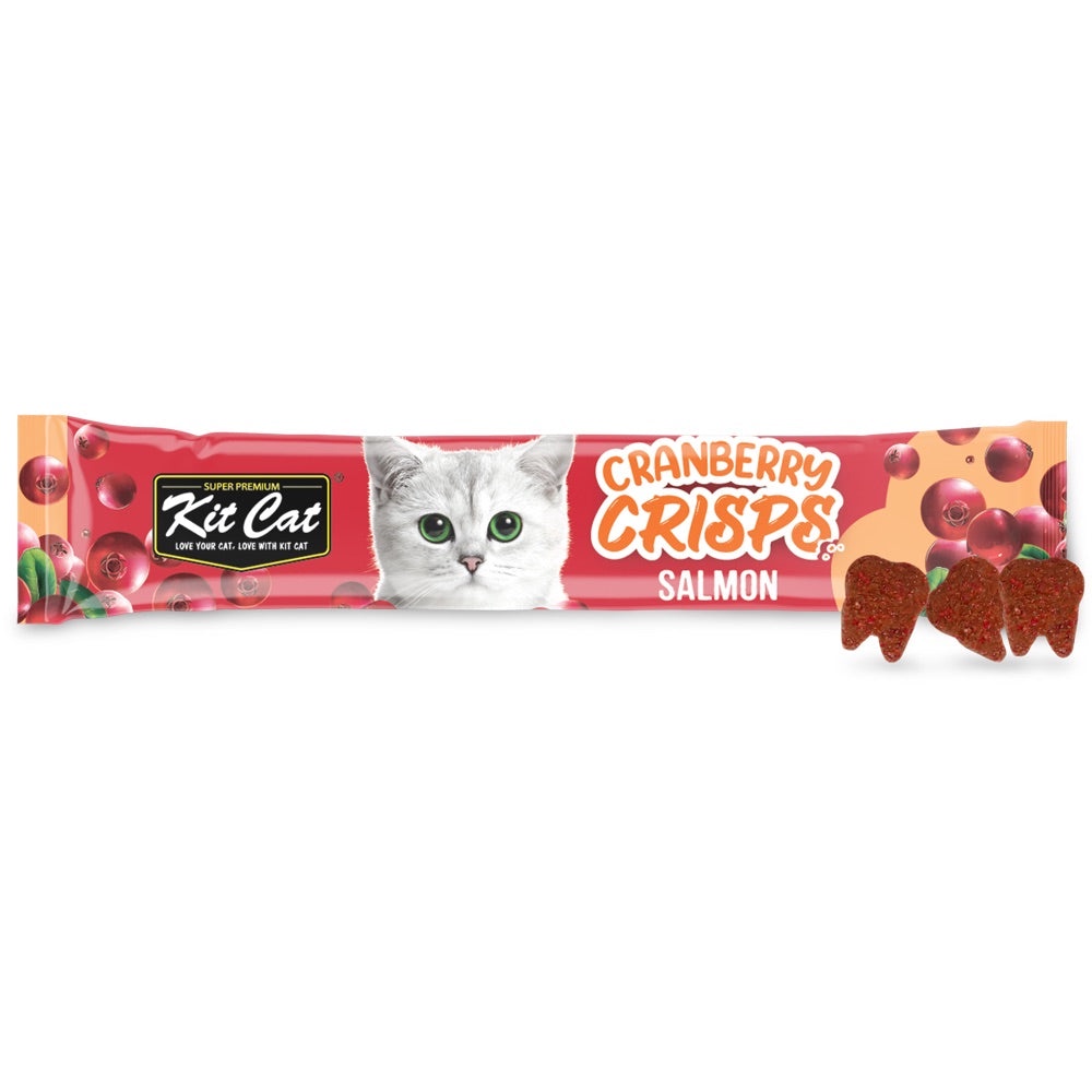 10 FOR 10 Kit Cat Cranberry Crisps Salmon Cat Treats 20g Shopee