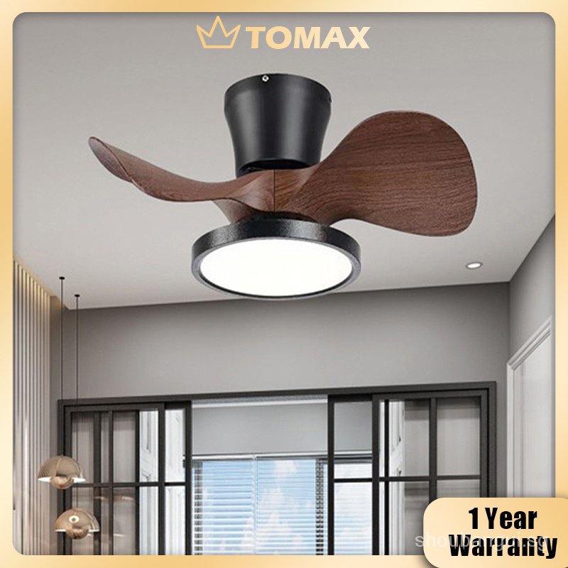 In stock]TOMAX 21 Inch Large Air Volume Remote Control Quiet Ceiling Fan  with LED Light DC motor Ceiling Fan Light for Kitchen Bedroom Dining room  Patio AMS5 | Shopee Singapore