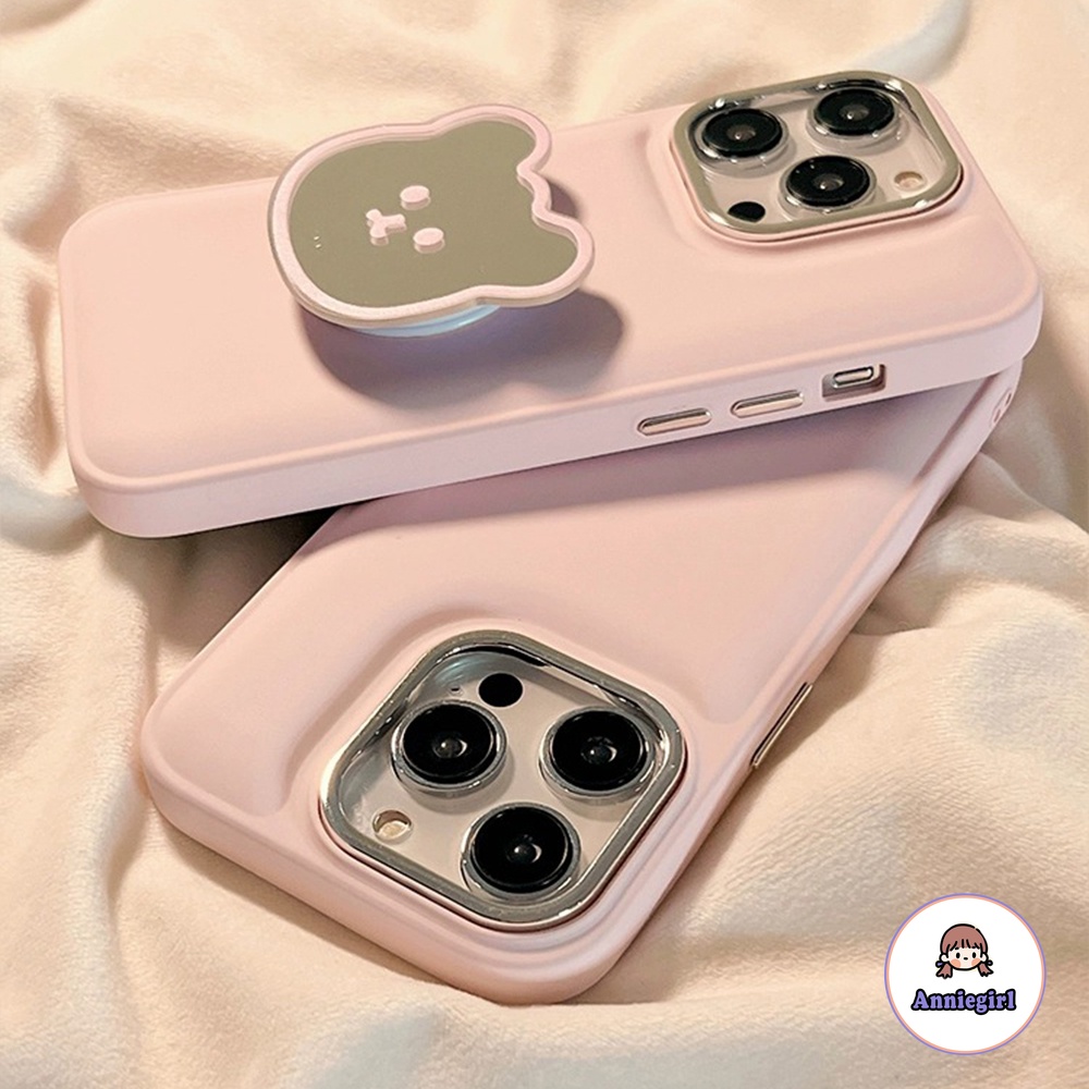 Ốp Điện Thoại TPU Mềm Hoạt Hình Có Giá Đỡ Kim Loại Cho IPhone 11 14 Pro Max 13 Pro Max 12 IPhone X X