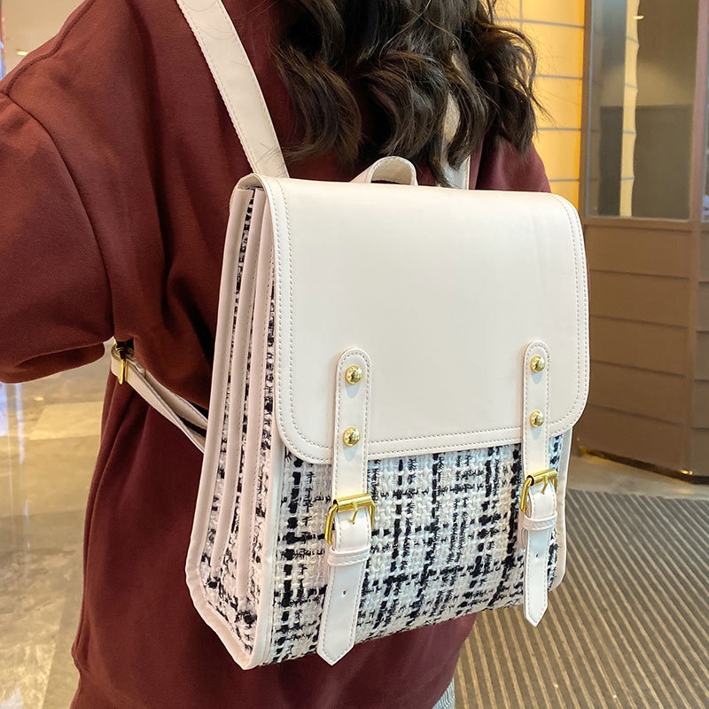 Leather Backpack for Women Large capacity waterproof backpack for girls