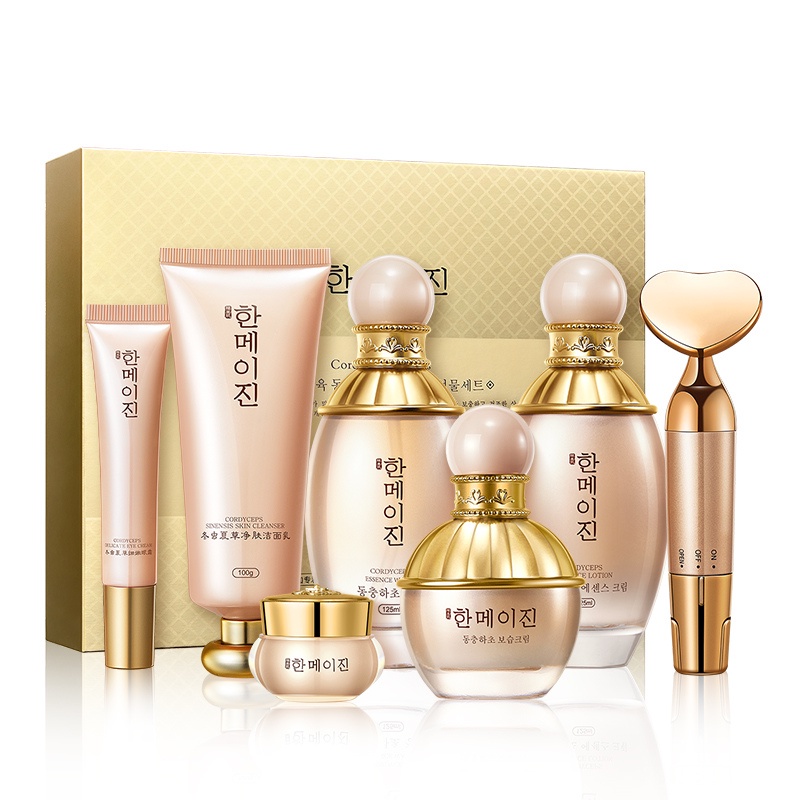 Bộ Sản Phẩm Chăm Sóc Làn Da Hàn Quốc Cao Cấp Đông Trùng Hạ Thảo Hanmi Nâng Niu Làn Da Của Bạn