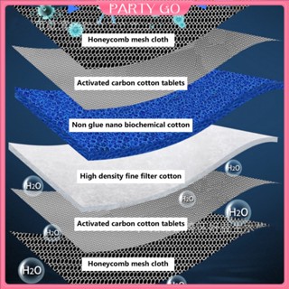 6D Fish Tank Filter Sponge Aquarium Water Filter No Glue Foam Biochemical 6 Layer Cotton Media For Internal External Filter #2