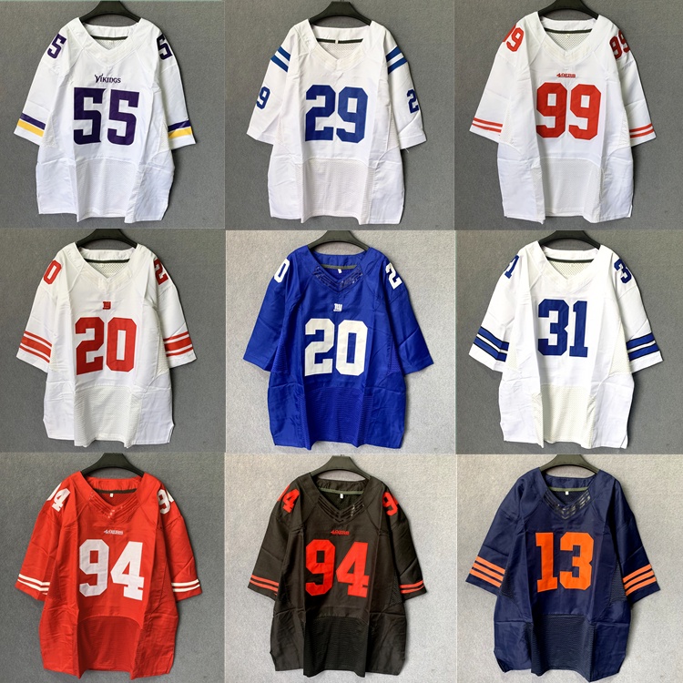 Nfl Jersey Rugby American Football Jersey vintage European American Trendy  Hip-Hop Street Dance Loose Large Size Summer Half-Sleeved T-Shirt Baseball  Jersey Iceball Jers