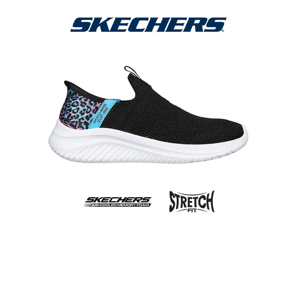 Mono Diez Apariencia Skechers Girls Ultra Flex 3.0 Colory Wild Shoes - 303801L-BKMT - Air-Cooled  Memory Foam, Sneakers, Casual | Shopee Singapore