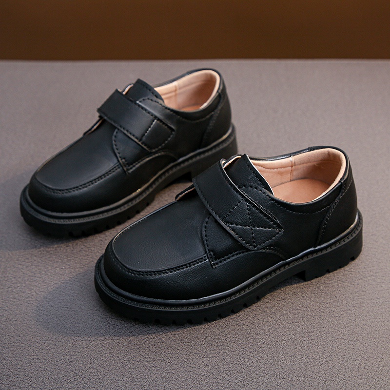 Japanese Style Uniform Black School Shoes 2026 New Spring Round-toe Versatile Kids Fashion Soft Boys