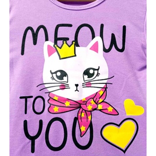 Meow To You verymoda Girls Long Sleeve Tunic T-Shirt #2
