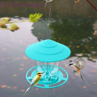 FALLFORBEAUTY Waterproof Food Container Hanging Feeding Tool Bird Feeder Garden House Type Gazebo With Hang Rope Outdoor Feed Station Bird Supplies/Multicolor