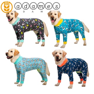 ADAMES Printed Dogs Jumpsuit Four-legged Pet  Supplies Dog Pajamas Nursing Belly Shirt Bodysuit Weaning Sterilization Pet Recovery Suit Coat Dog Clothes/Multicolor