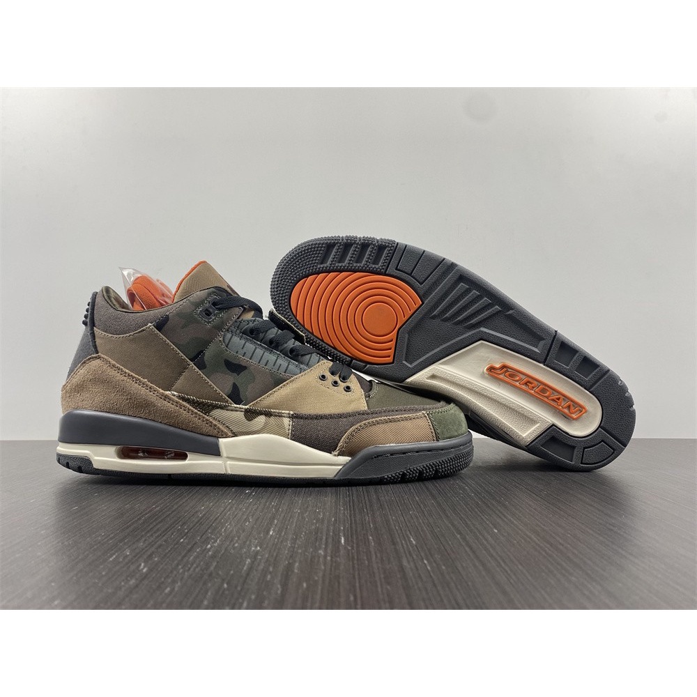 Air Jordan 3 “Patchwork” Dark Hazel/Multi-Color Basketball Shoes DO1830-200