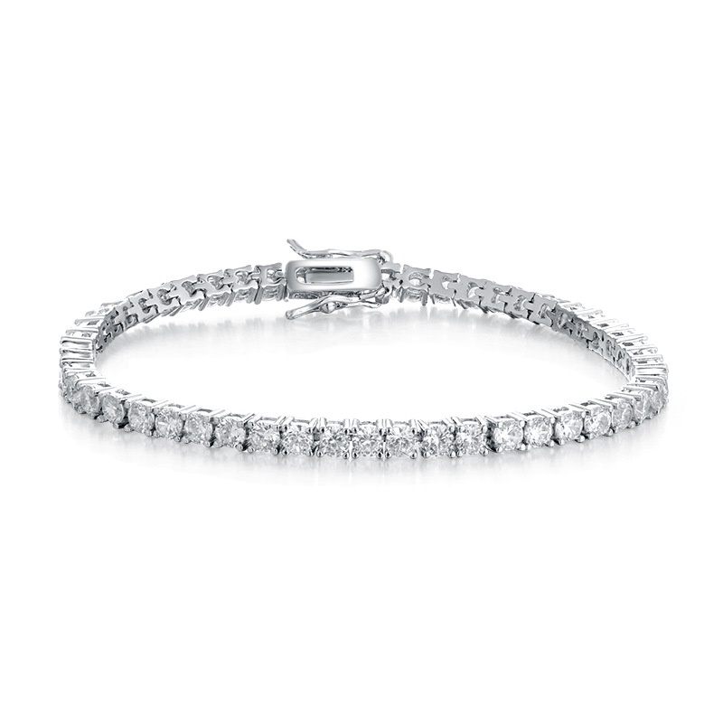 18k Gold Plating Zircon Fashion Tennis Bracelet Unisex Unisex