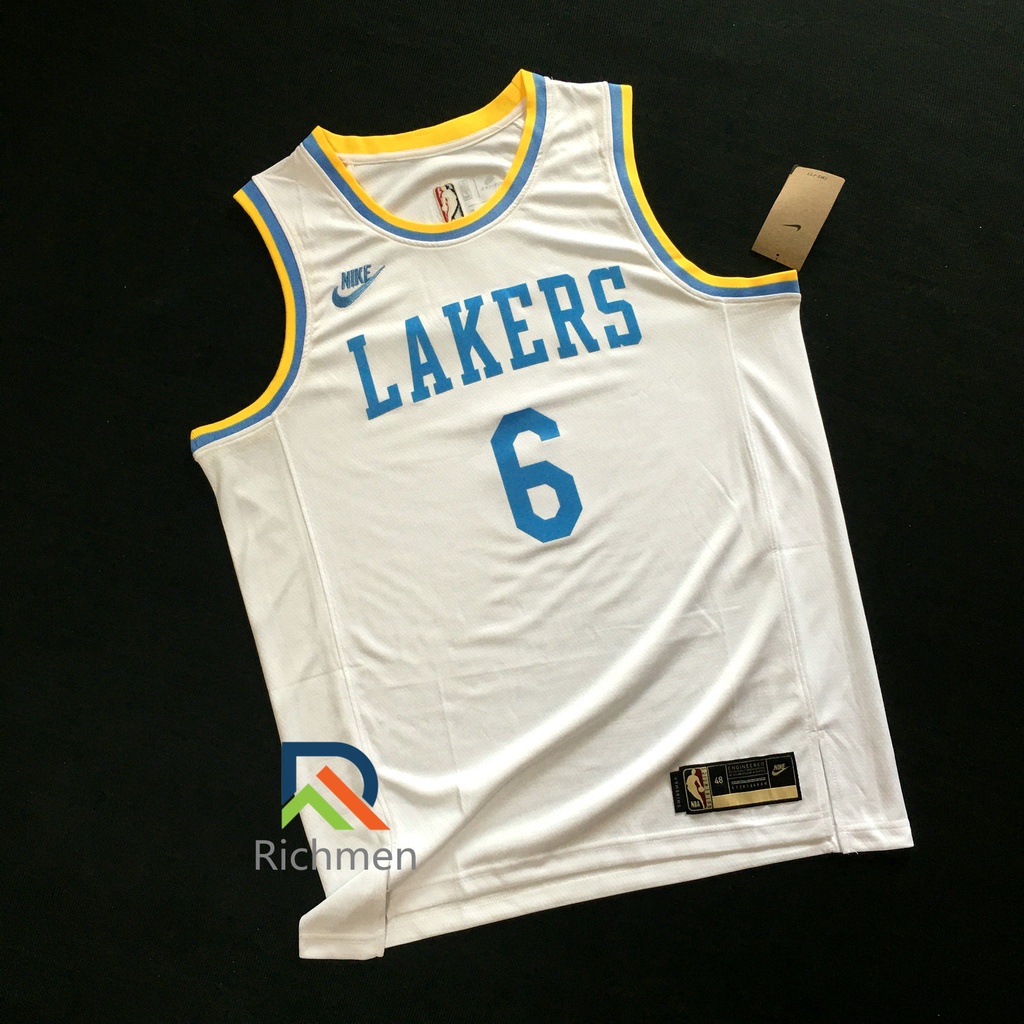 Los Angeles Lakers #6 LeBron James 2022 23 White Classic Edition