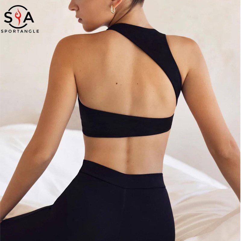 【Sportsangel】Sports Bra Women Shockproof Yoga Gathers Run High-intensity Fitness Top Ins