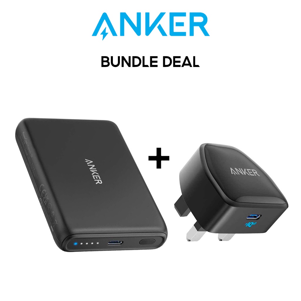 Anker Powerbank Magnetic Charger Power Bank 5000Mah Wireless Charger