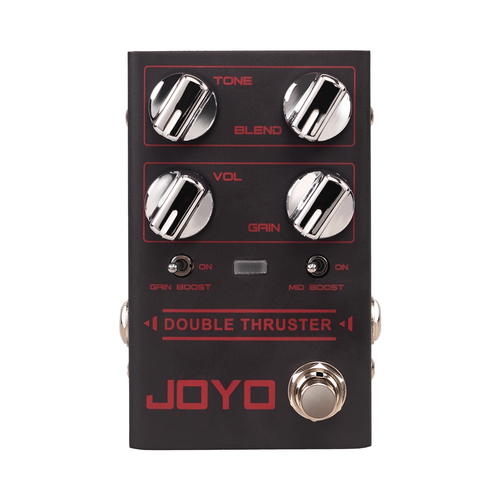 JOYO R-28 DOUBLE THRUSTER Bass Overdrive Pedal Delivering Sharp and Grainy High Frequency Tone Desig