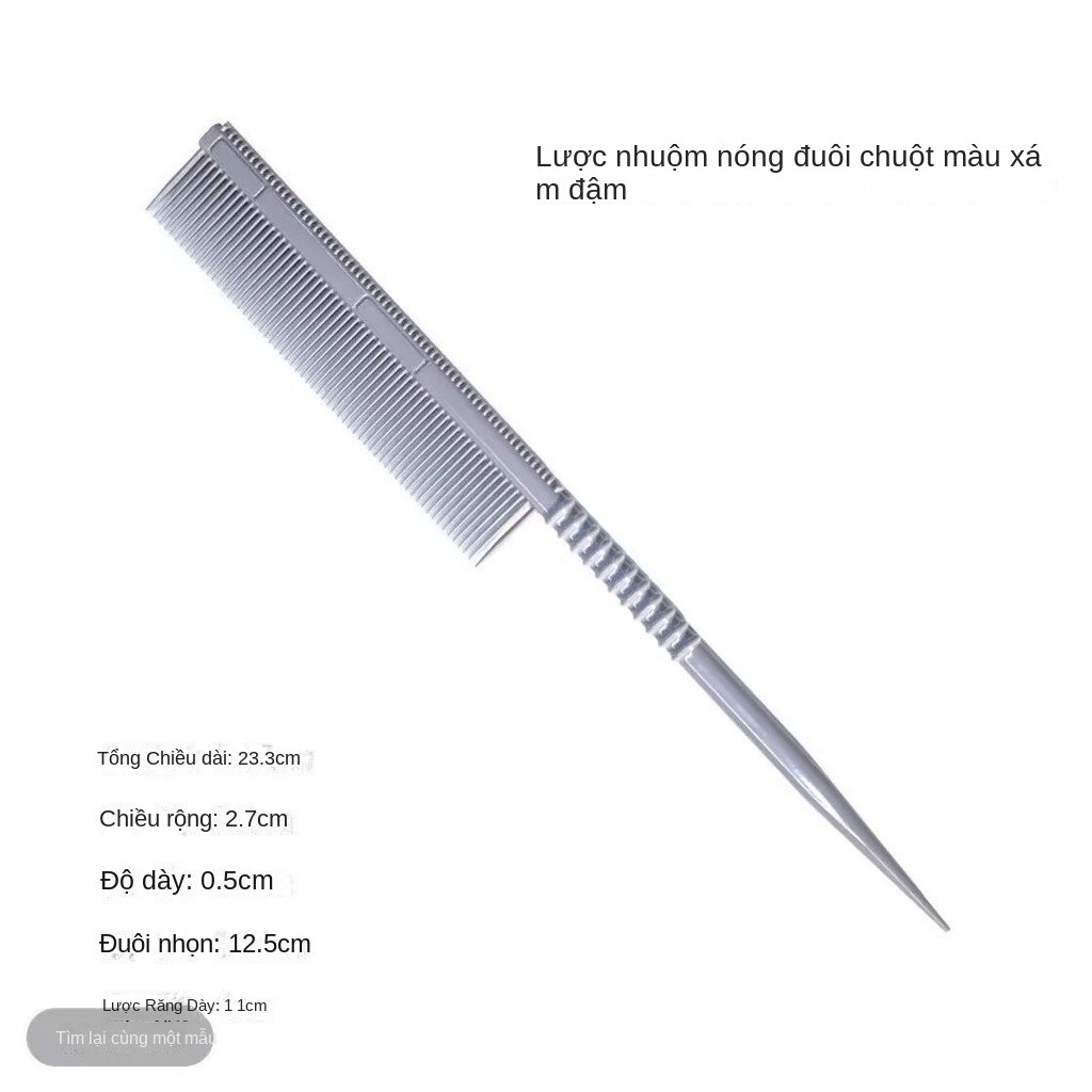 ⛔Lược đuôi tạo kiểu dày chống tĩnh điện chịu nhiệt độ cao cho tóc bồng bềnh, lược chải hai mặt cho n