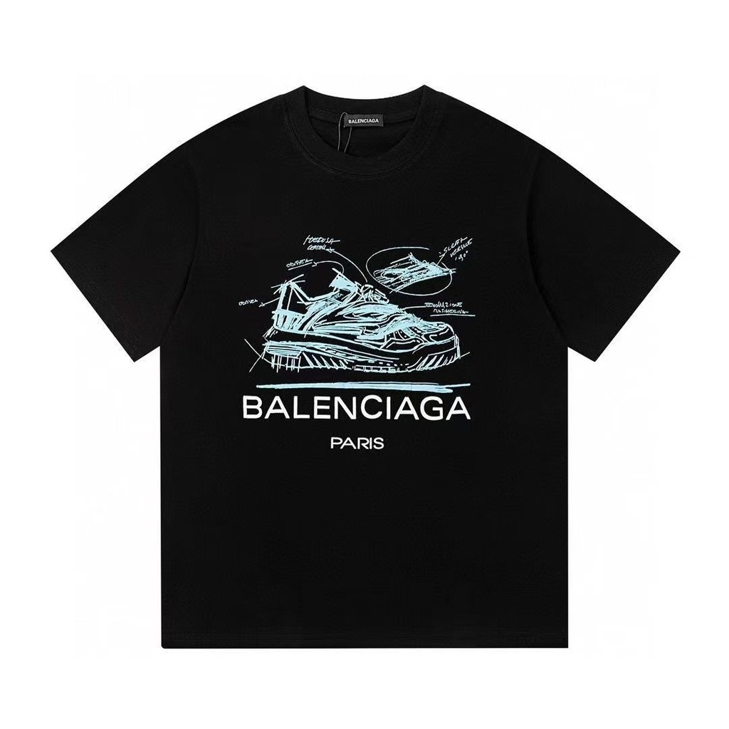 BALENCIAGA｜SHORT-SLEEVED ROUND NECK T-SHIRTS (712398 TN i-balenciaga-balenciaga-t-