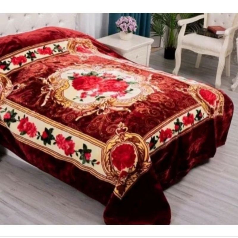 KOREA BLANKET SUPER SOFT SIZE 220×240CM weight 5kg{ 1ply}