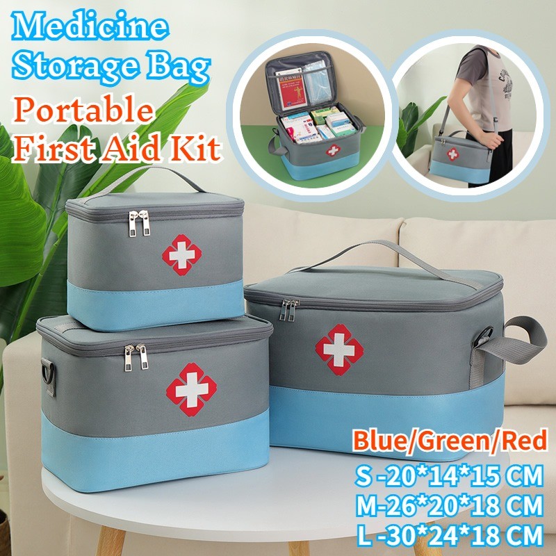 S/M/L Portable First Aid Kit Medicine Storage Bag Multi-function Outdoor Travel Emergency Kit