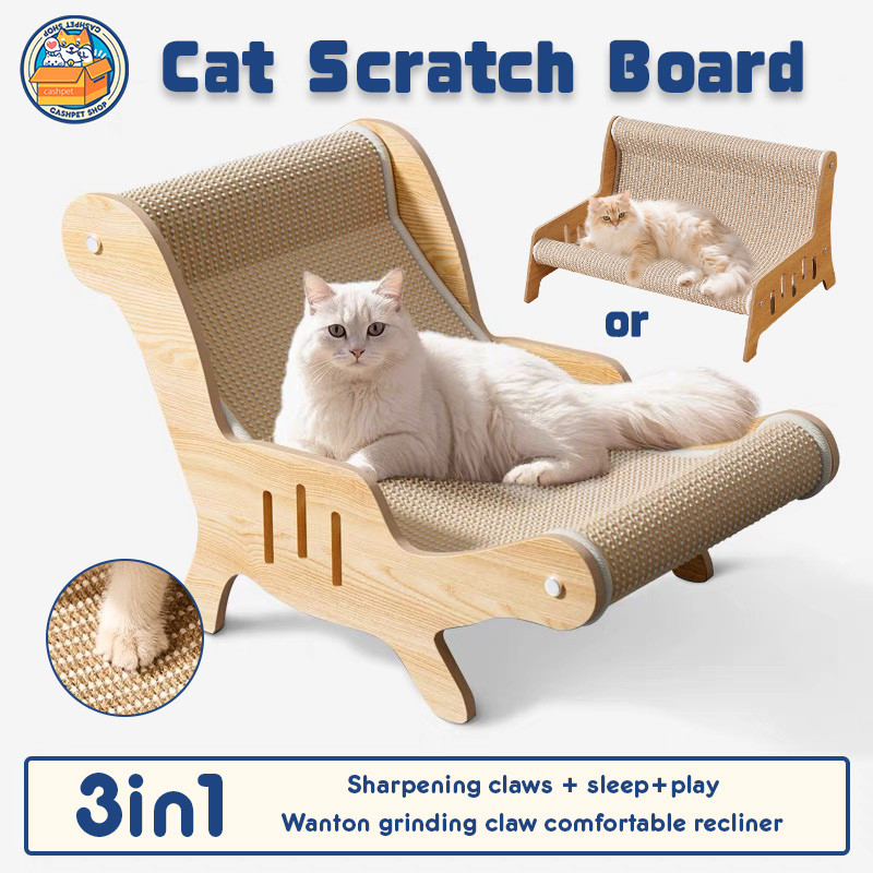 2 in 1 Cat Scratching Board Cat Lounge Cat Bed Wear-resistant Sisal Sofa