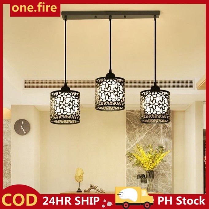 Bar Counter Light Modern Flower Petal Chandelier Pendant Dining Ceiling Table Light LED Pendant Lamp