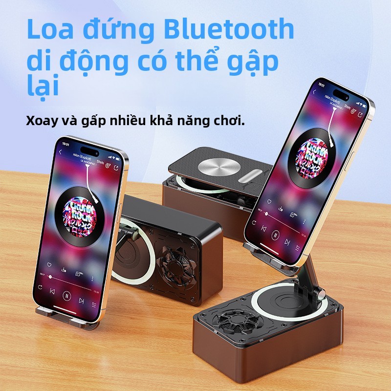 Giá đỡ điện thoại di động, sạc dự phòng, loa, máy tính bảng đa chức năng có thể xoay và gập lại