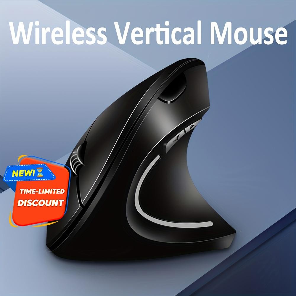 Vertical Wireless Mouse USB PC Laptop Office Home Ergonomic Mouse Computer Desktop Mouse