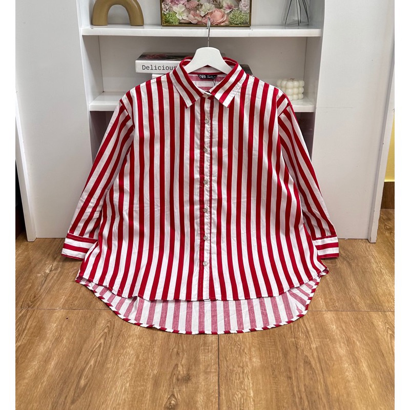 KEMEJA SALUR PREMIUM WANITA TERBARU - X ZR SHIRT 059