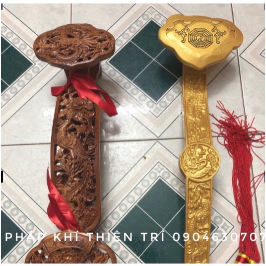 Mô Hình Như Ý Gỗ Đào Bày Phong Thủy