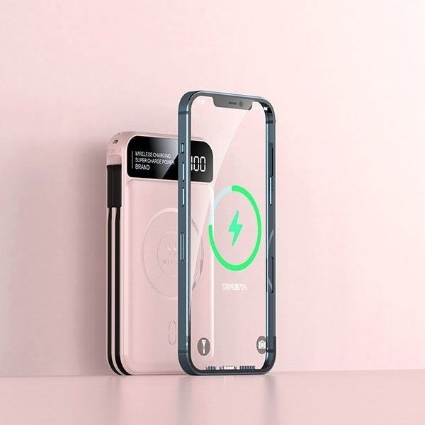 Magnetic Power Bank Wireless Charging Comes With Cable 20000 Mah